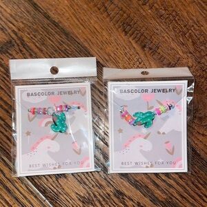 Bascolor Jewelry Cactus Necklace and Bracelet Set